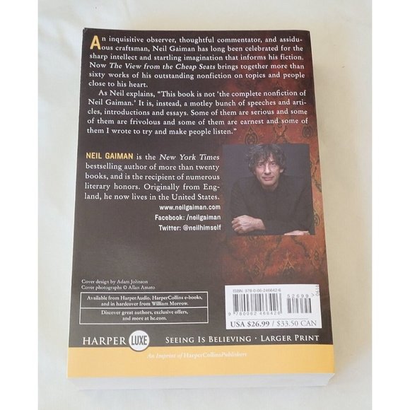 The View from the Cheap Seats: Selected Nonfiction by Neil Gaiman Copyright 2016 - Picture 3 of 5
